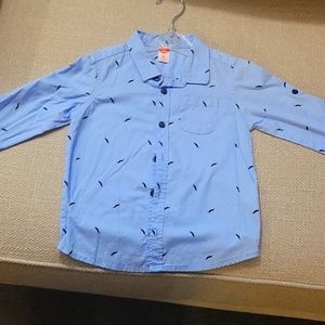 Light blue with mustache prints.